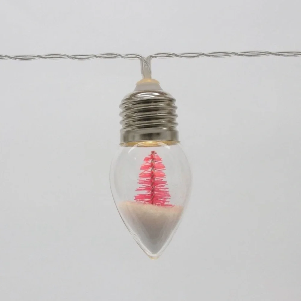 Target Christmas snow globe string lights